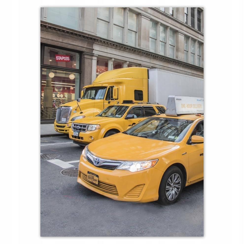 

Naklejki 50x70 Żółte pojazdy Nowy Jork