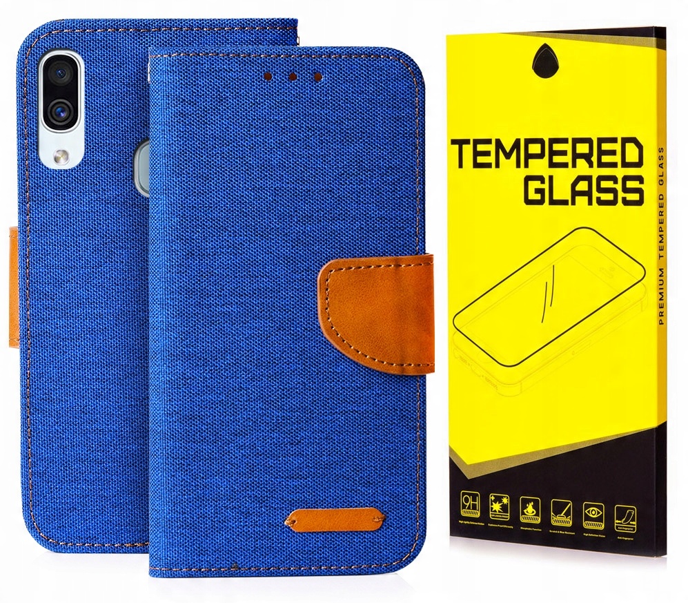 

Etui Portfel Canvas do Samsung Galaxy A20E Szkło