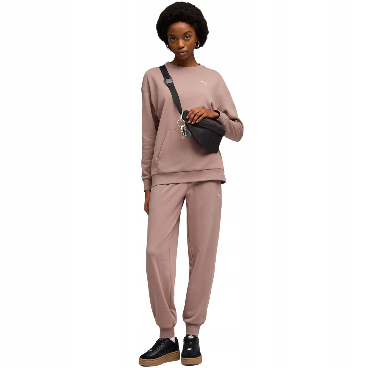 Teplákovka dámská Puma Relaxed Sweat Suit béžová 691900 88