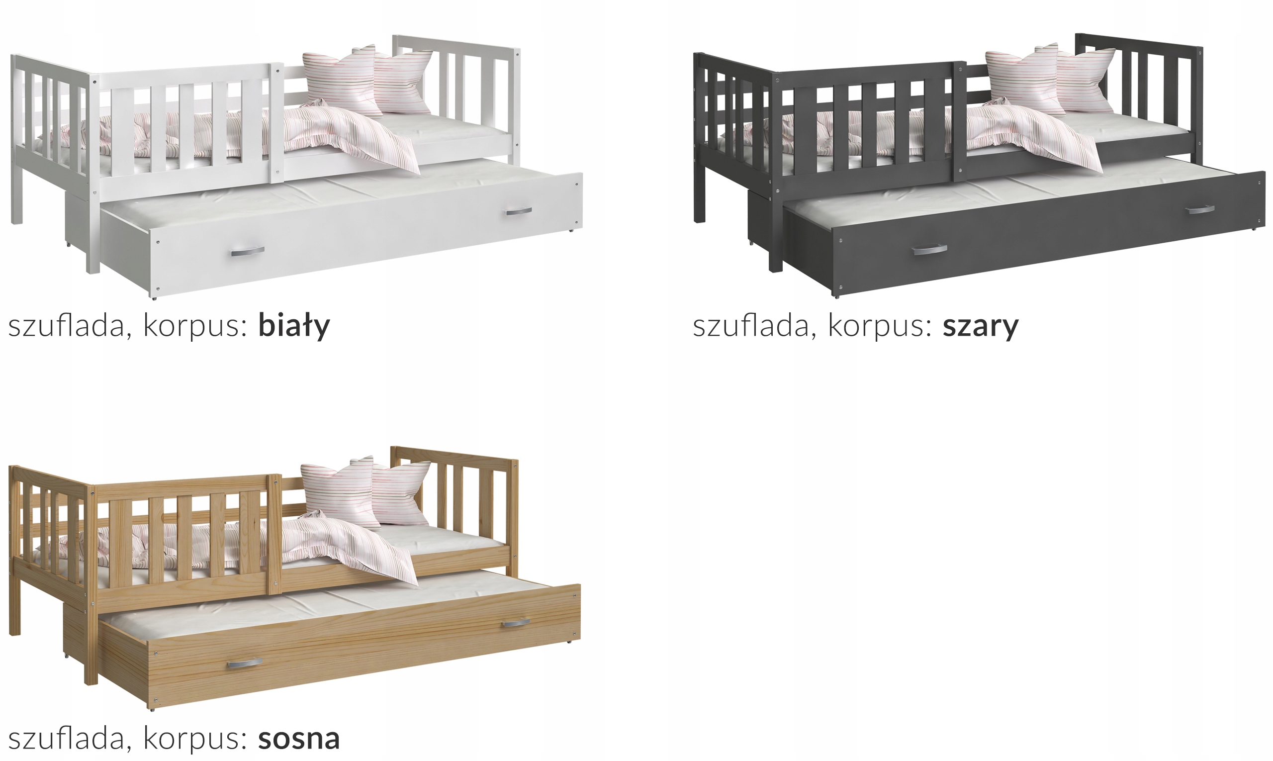 Односпальная кровать 190X80 2 местный NEMO P2 Brand AJKmeble