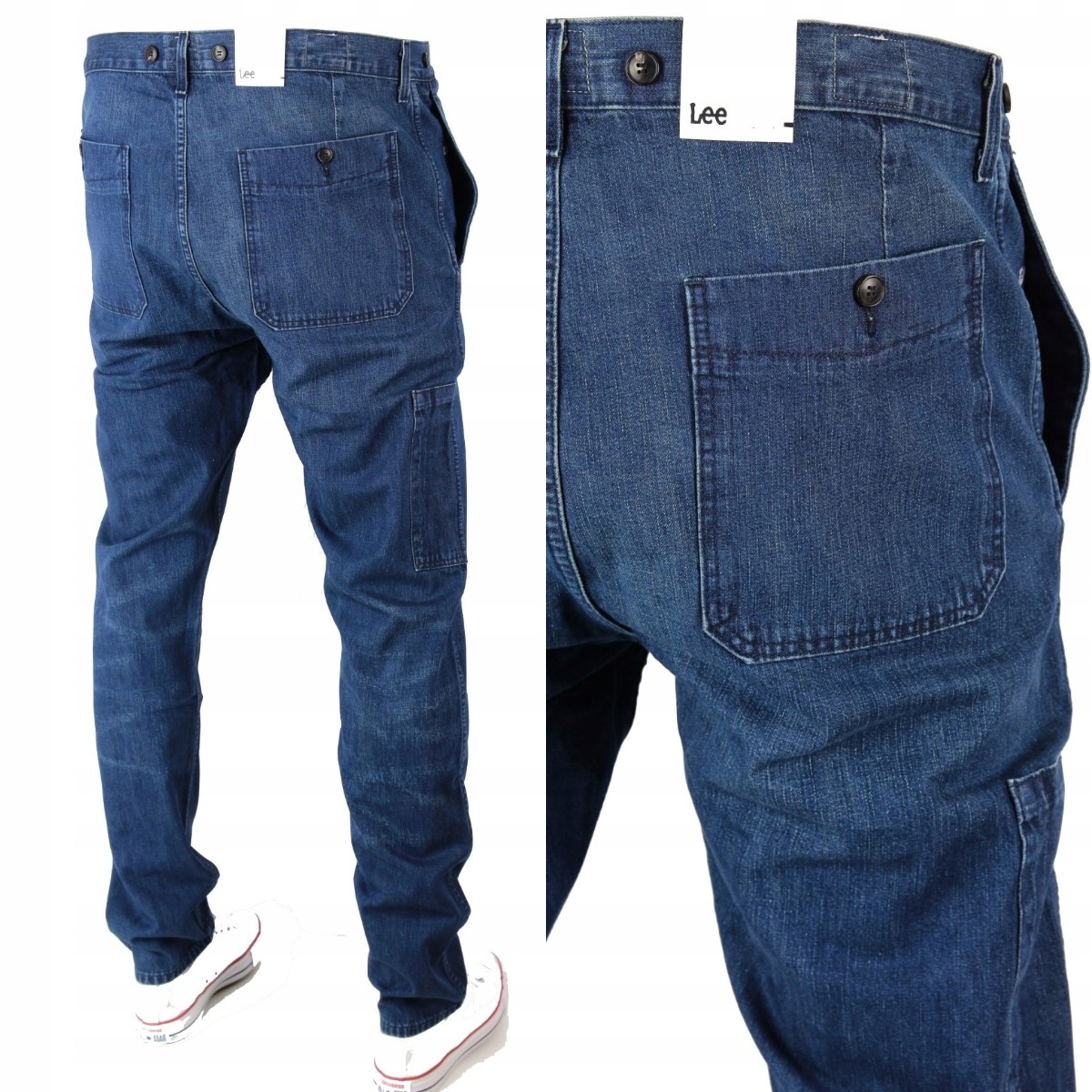 

Lee 101 Chino Work Cargo Slim Jeansy W31 L32
