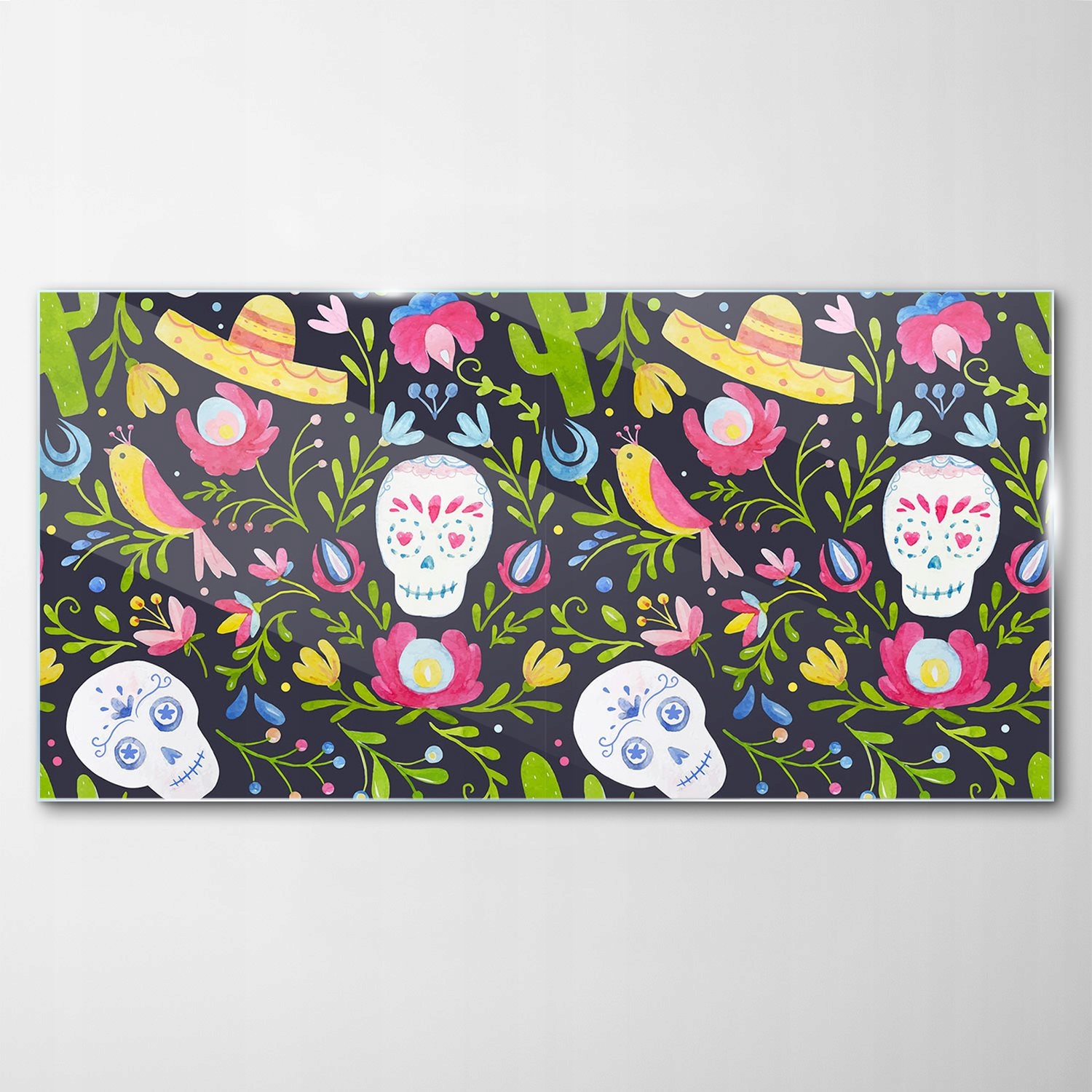 Sklenený obraz Dekor Art Mexiko Akvarely 120x60