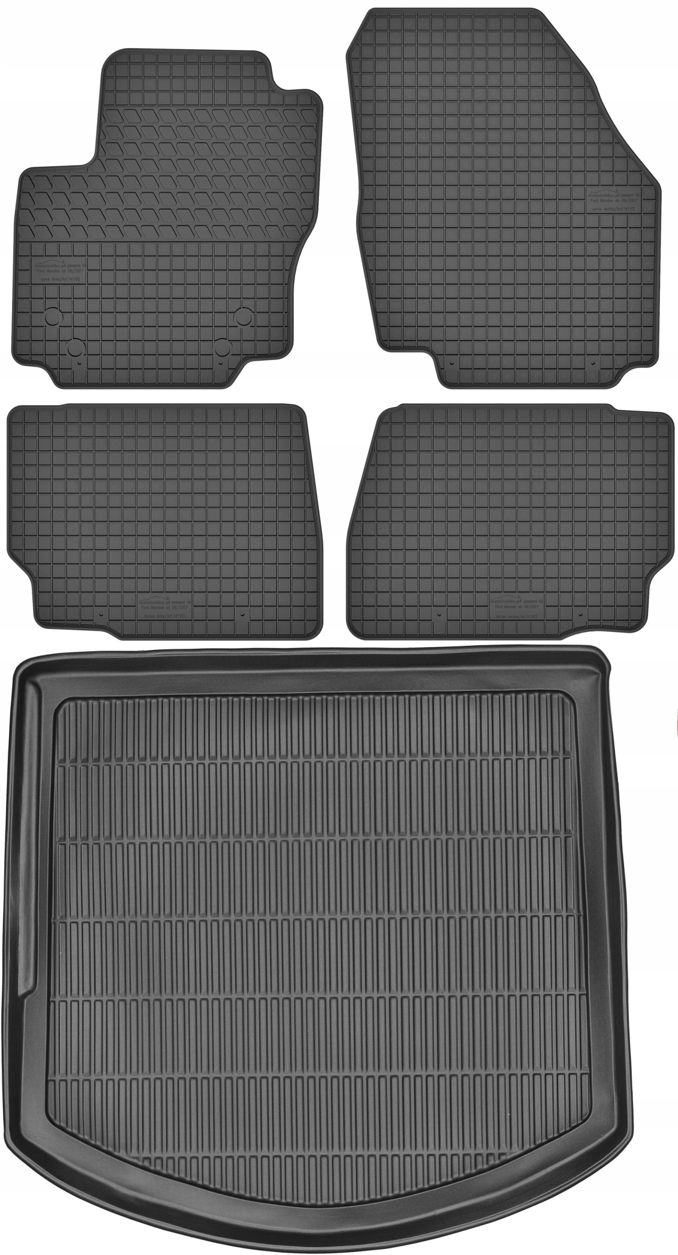 Ford Mondeo MK4 Kombi 08-14 Gumové stierače rohož batožinového priestoru