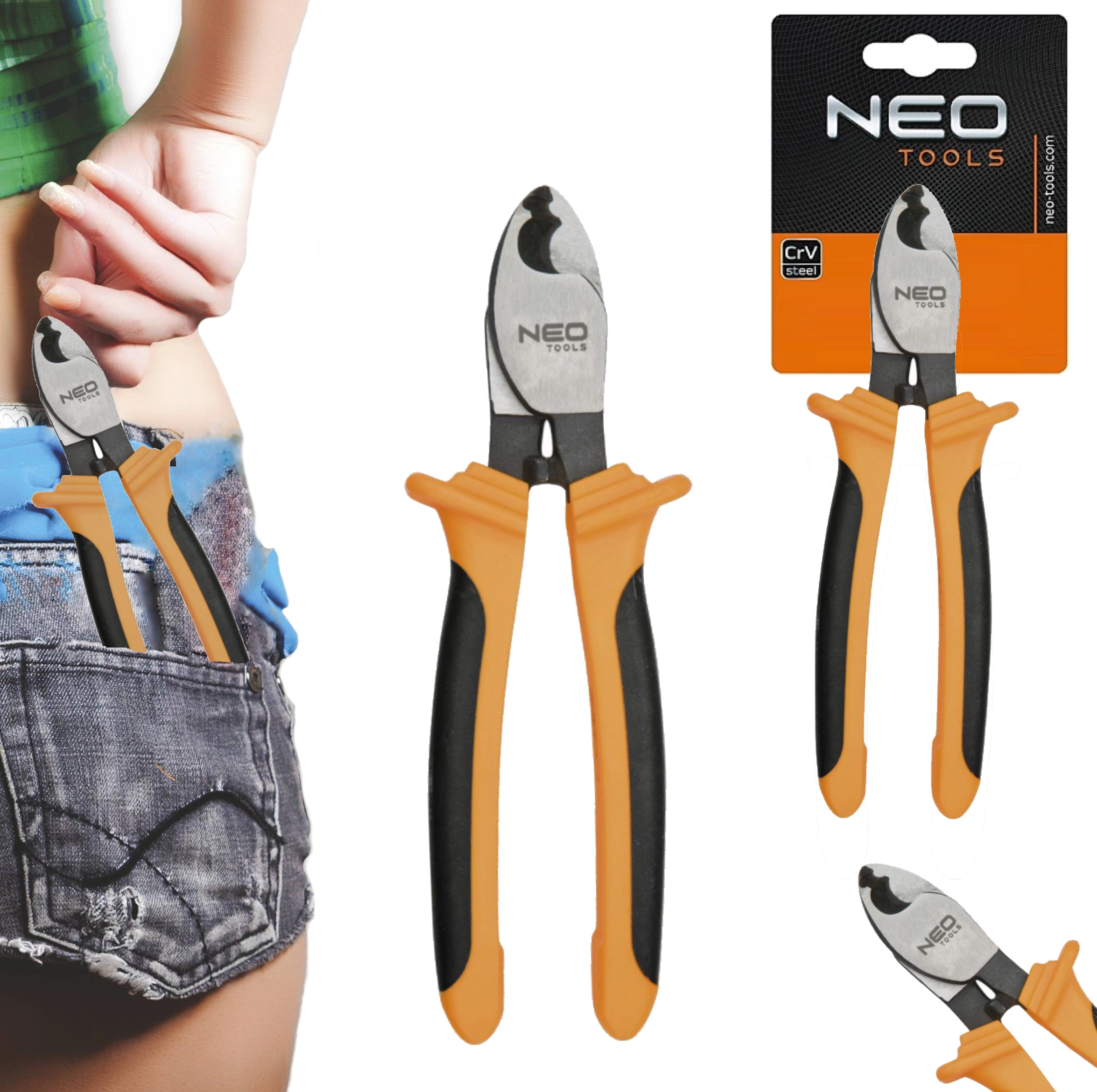 

Neo Obcinak Szczypce do Kabli Miedzianych 200 mm