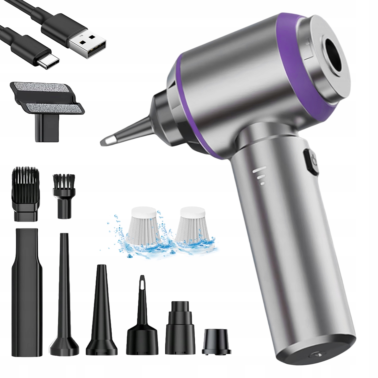 Vysavač 4V1 Se Sušičkou A Čerpadlem Pro Nabíjení