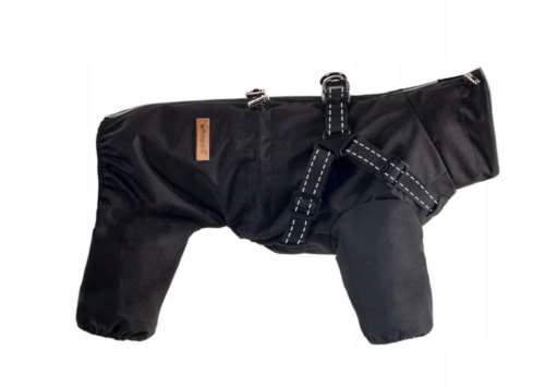 Levně Bunda Pro Psa s řemínky voděodolná černá L