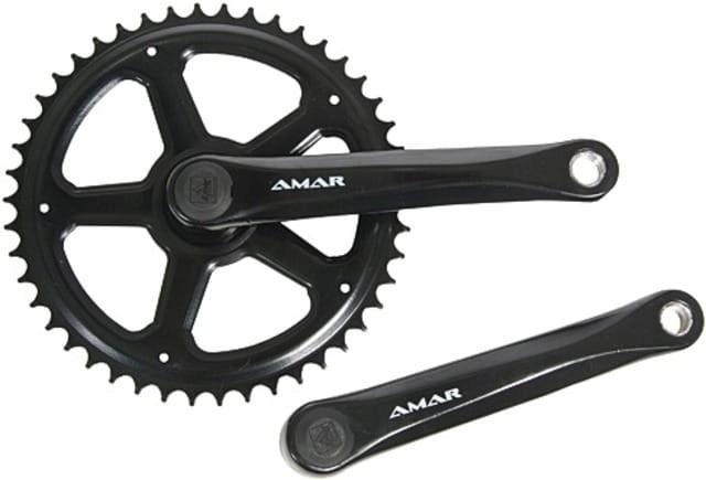 Korby Amar Onyx 44T 170 mm czarne