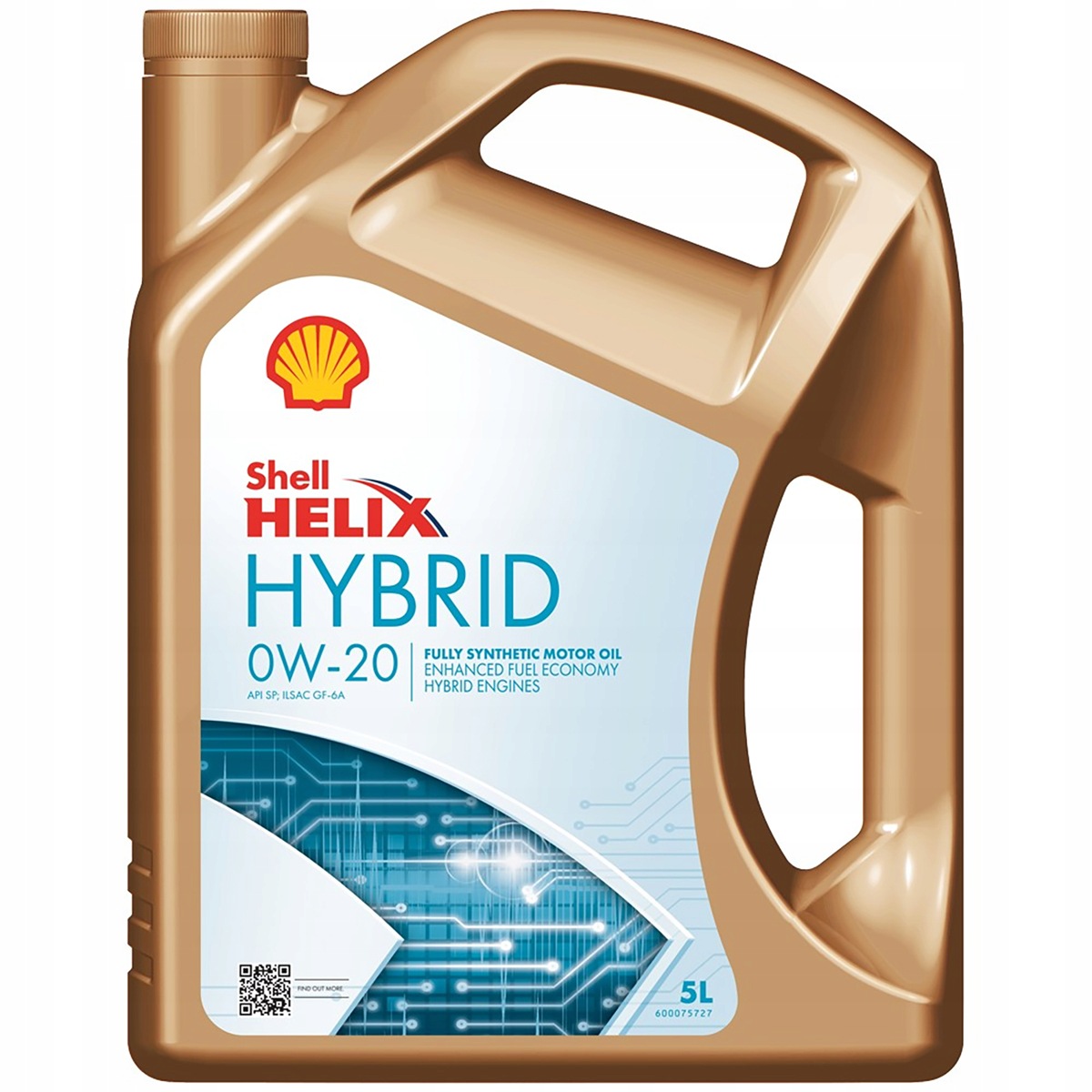 Shell Helix Hybrid 0W-20 5L Api Sp Ilsac GF-6A Olej silnikowy do hybryd