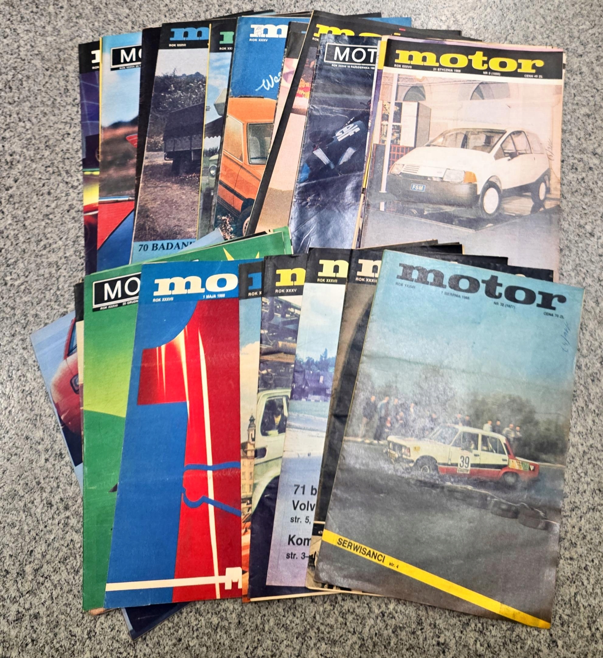 MAGAZYN MOTOR 30 SZTUK MIX ROCZNIKÓW 1983-1988
