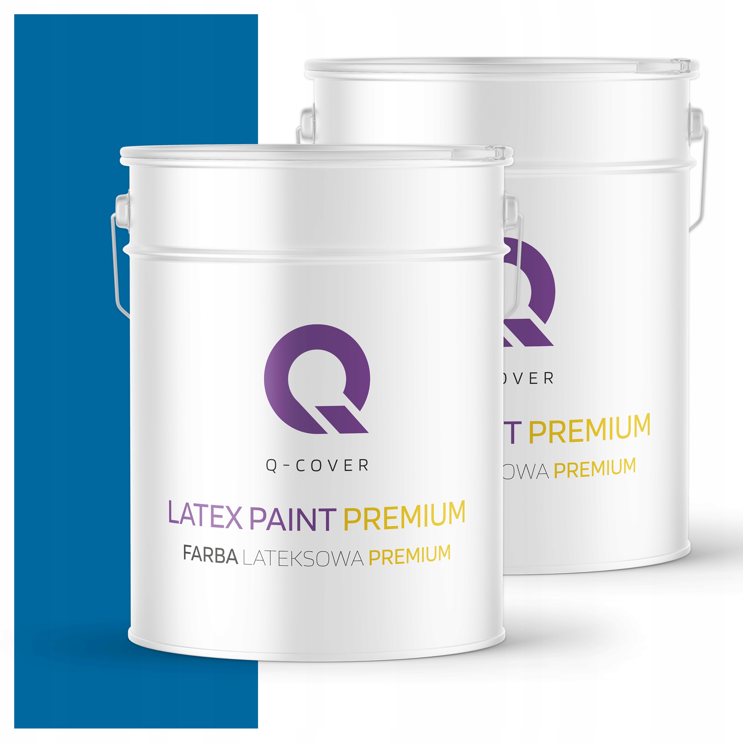 Farba odolná voči škvrnám Umývateľná na steny stropov 10L mat Tmavomodrá H0312