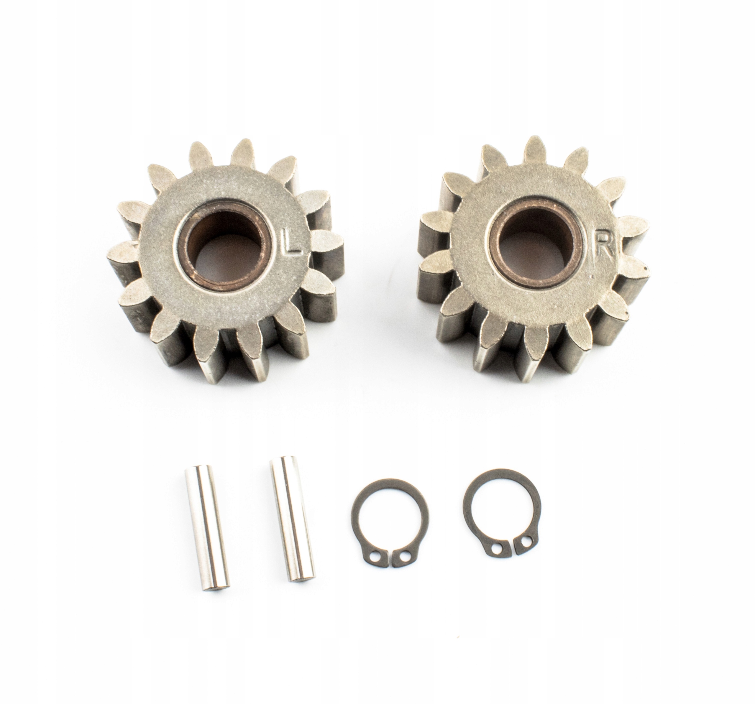 ZESTAW ZĘBATEK NAPĘDU (L+P 14 zębów 2 kliny+2 segera) KOSIAREK NAC HORTMASZ Stan opakowania oryginalne