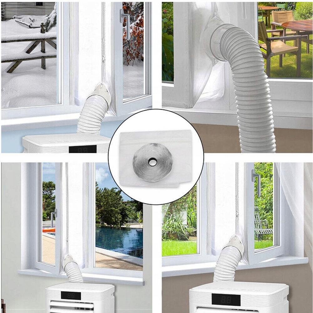 USZCZELKA OKNA OKIENNA 4M DO KLIMATYZATORA PRZENOŚNEGO I SUSZARKA BĘBNOWA Długość 400 cm