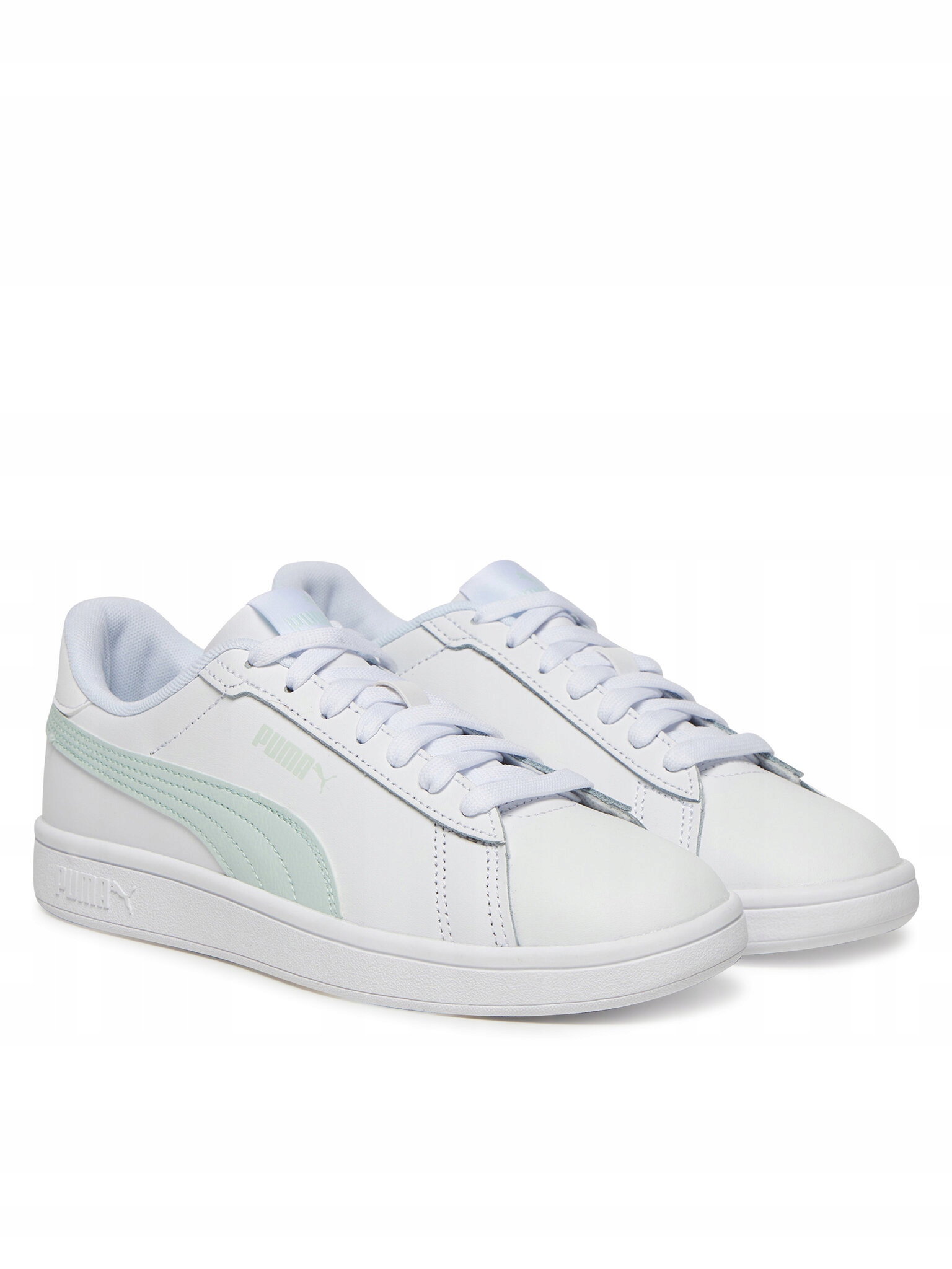 Puma Smash 3.0 Bílé Pánské Sportovní Boty S Mátovým Logem 46 6DA