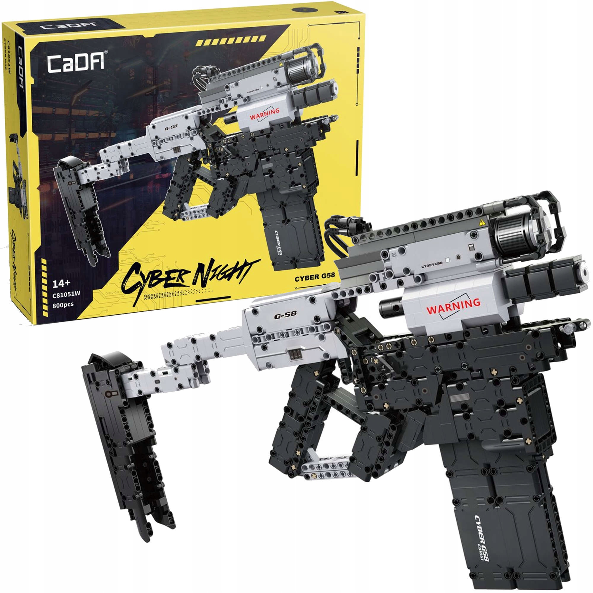 

Cada Klocki Duży Blaster Pistolet Cyberpunk 800 El