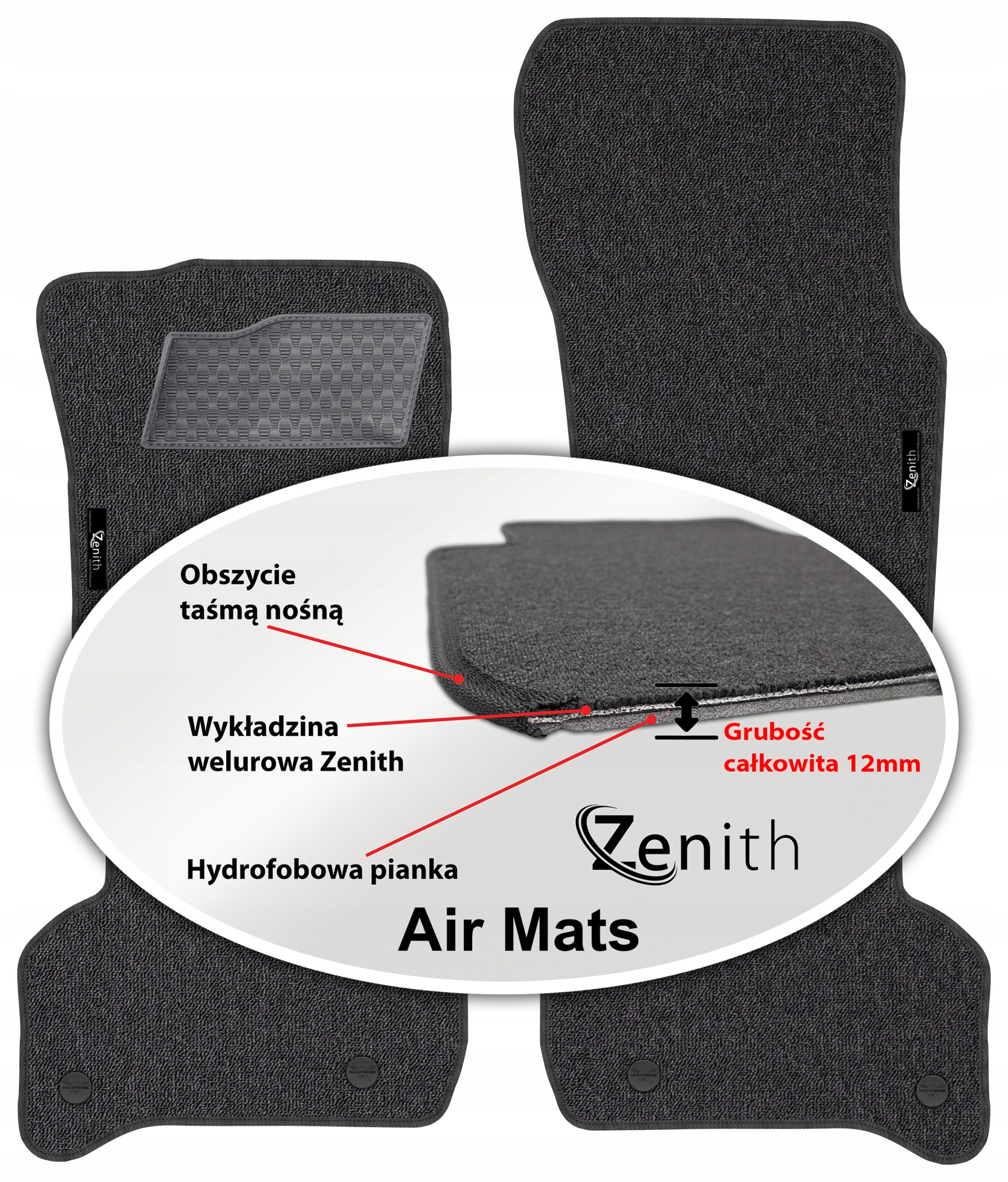 Jaguar Xe 2015 – Velúrové koberčeky do auta Zenith Air Mats