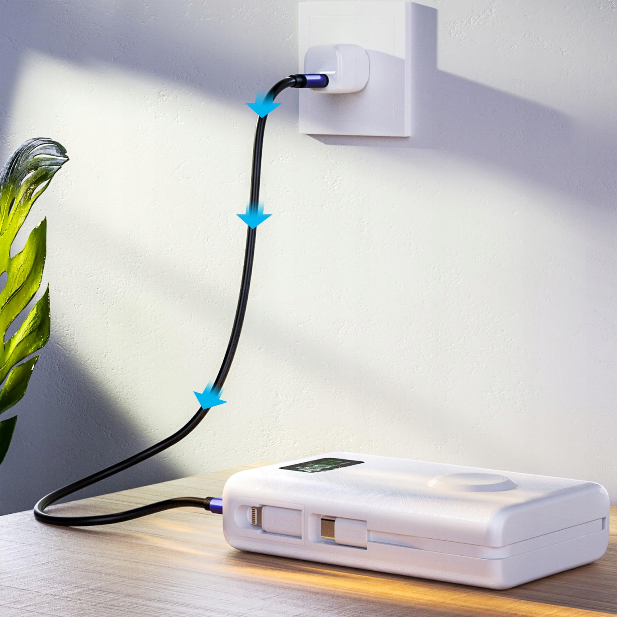 PZOZ Powerbank 225W 20000mAh iPhone Samsung iPad Switch QC 30 PD — miniatura 6