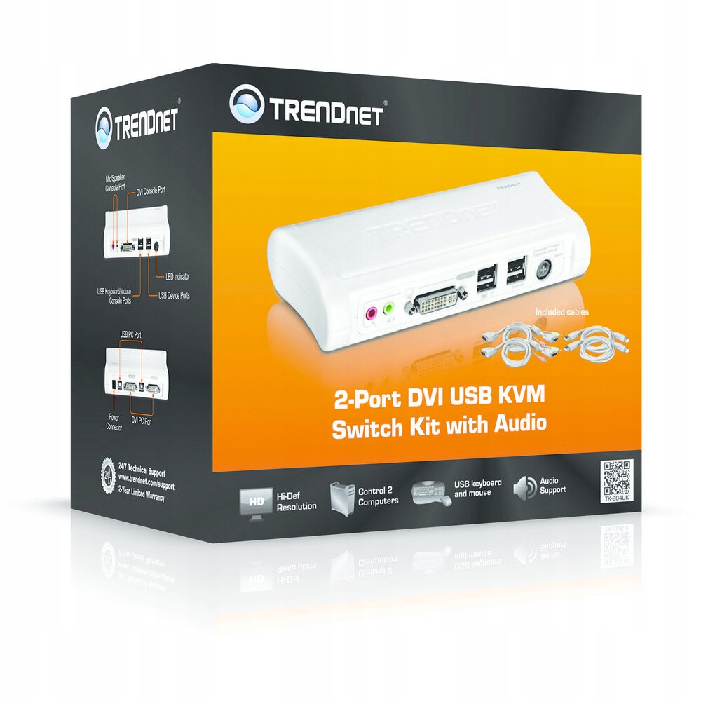 Trendnet TK-204uk KVM переключатель