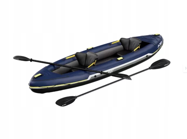 Crivit Kajak turystyczny 2 osobowy nadmuchiwany 340 x 103 cm Zestaw Wiosło