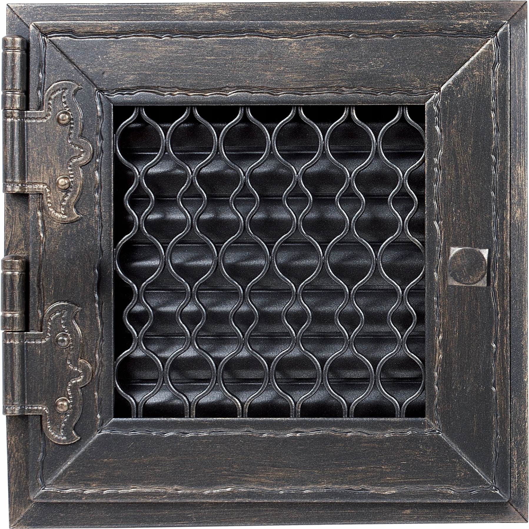 Ventilační mřížka do krbu Retro 22 grafitová