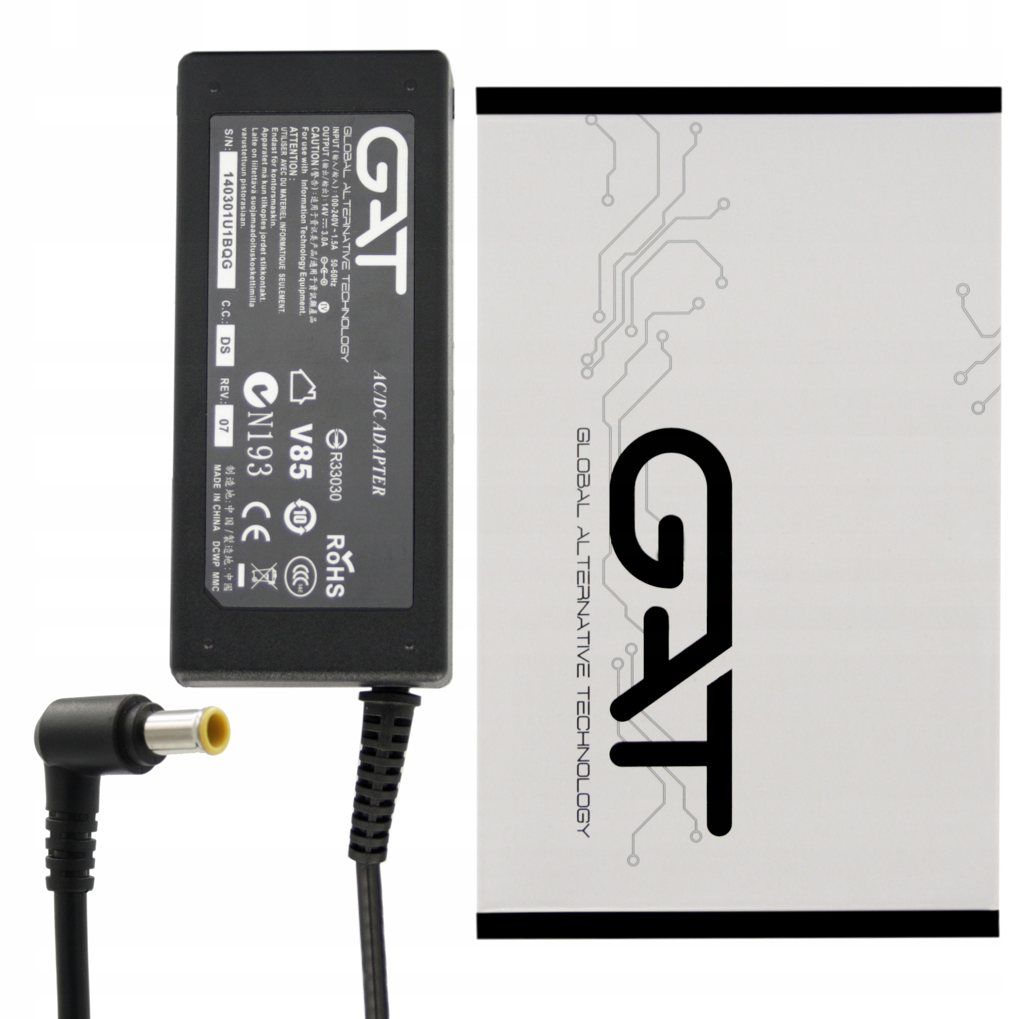

Zasilacz Do LCD Samsung 14V 3A 6.5X4.4 Pin 42W