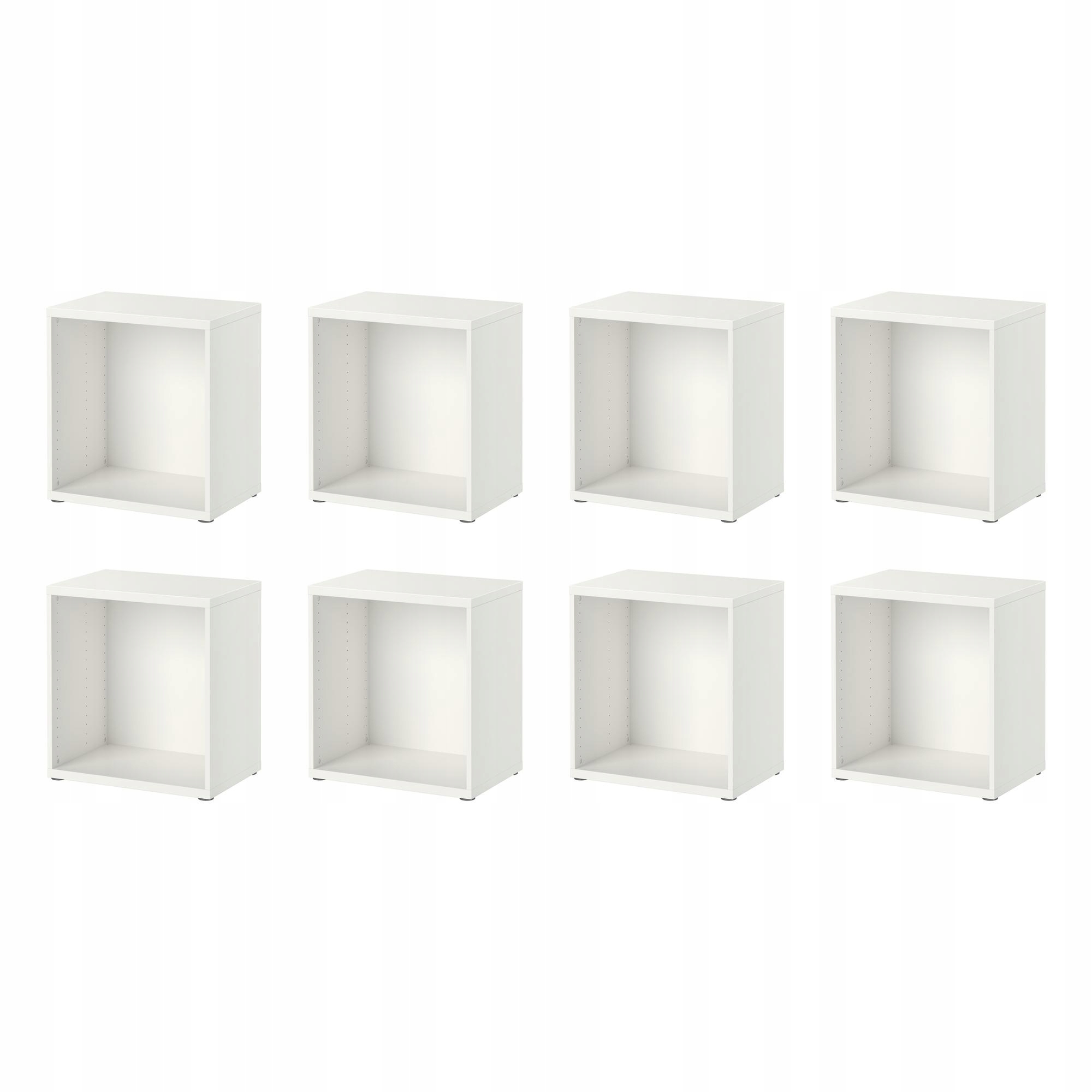 8 szt. Besta Obudowa Biała 60x40x64 cm Mebel do Przechowywania