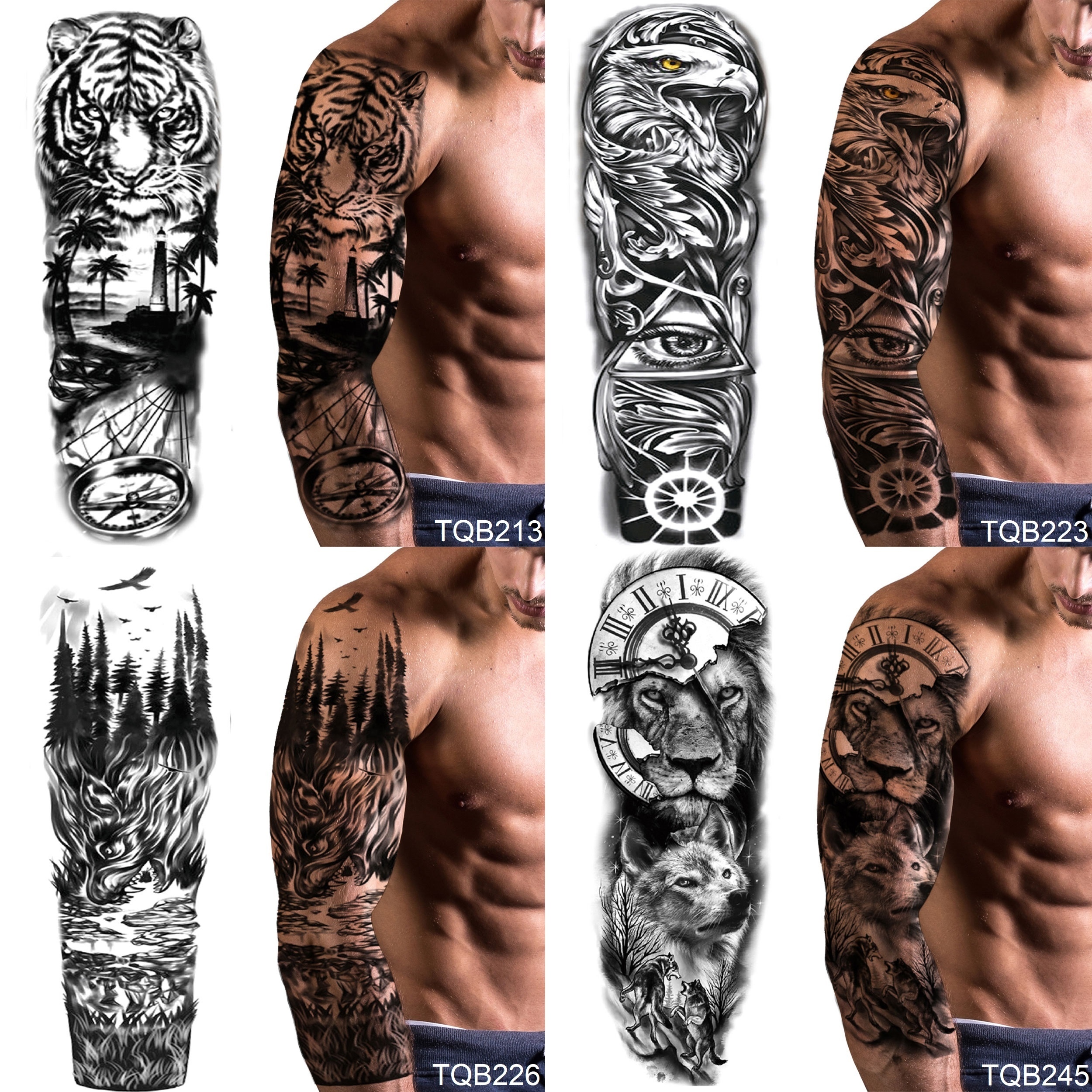 TATUAŻ ZMYWALNY TYMCZASOWY RĘKAW ręka DUŻO WZORÓW Marka inny