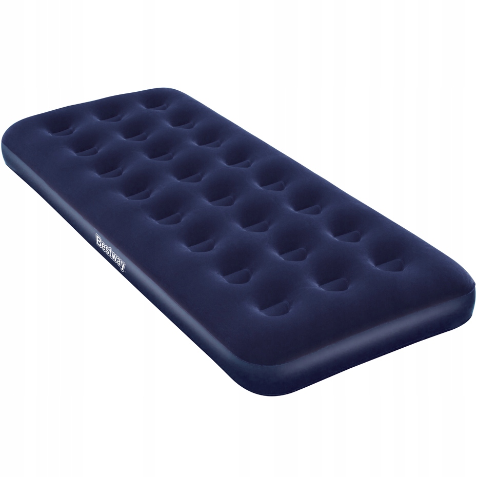 Materac welurowy jednoosobowy Bestway 185 cm x 76 cm x 22 cm granatowy