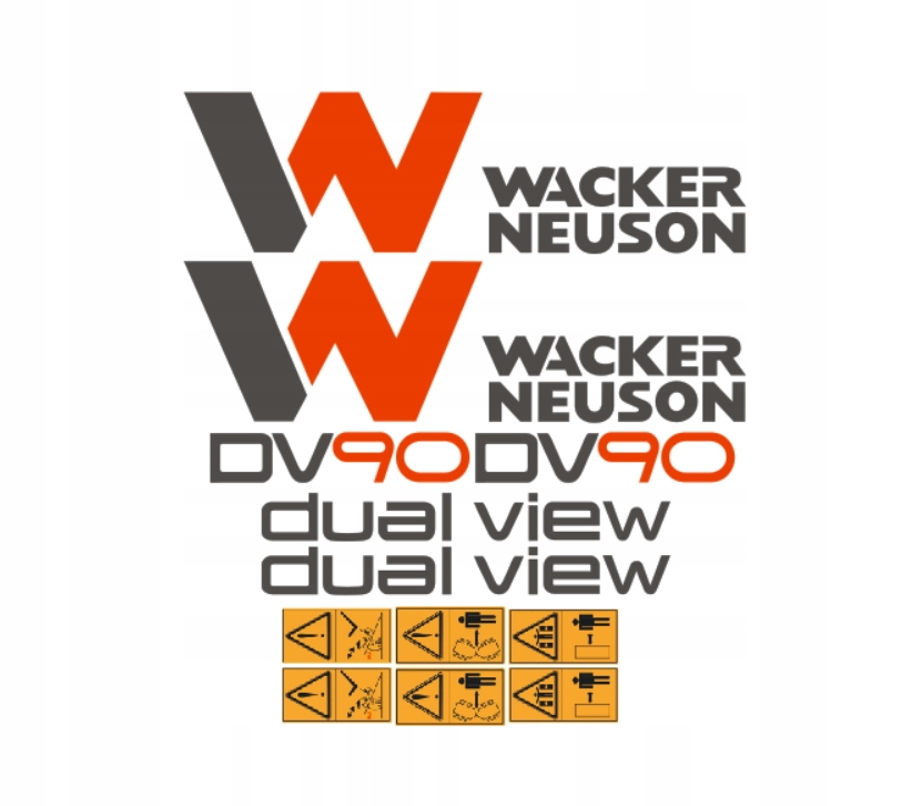 Samolepky Wacker Neuson DV90