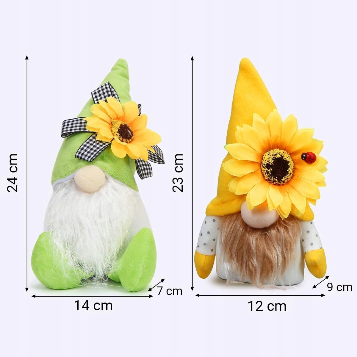 2X SKRZAT KRASNAL WIOSENNY WIELKANOCNY OZDOBA DEKORACJA DOMU SŁONECZNIK Wysokość produktu 24 cm