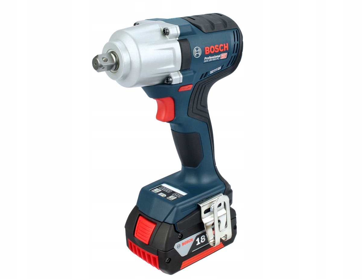 KLUCZ UDAROWY BEZSZCZOTKOWY GDS 18V-450 PC BOSCH 2x5,0Ah L-BOXX Prędkość obrotowa 2300 obr./min