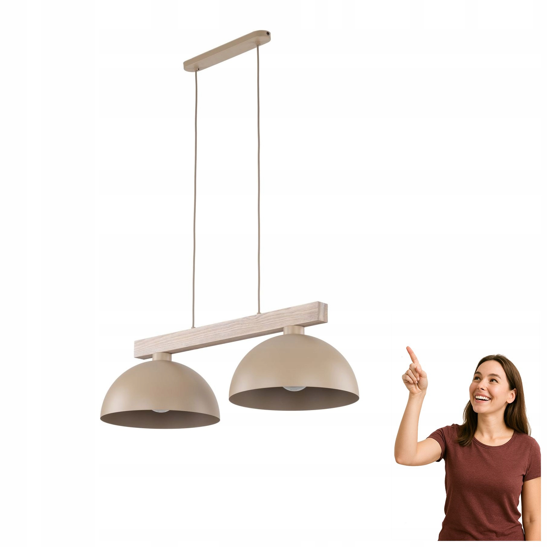 Dvojitá závesná lampa Oslo Sabia 11011 Tk Lighting