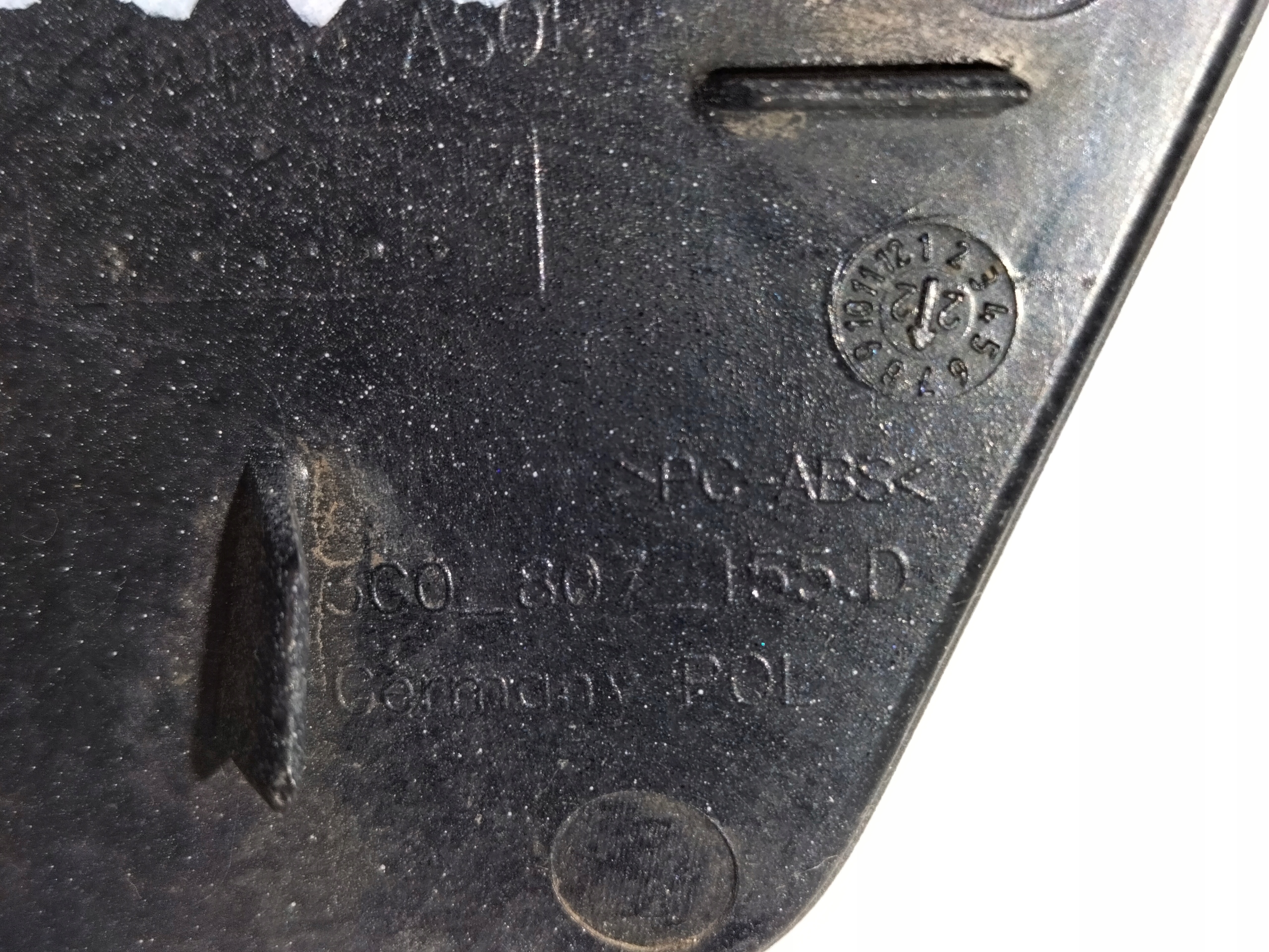 towing hook cap of a bumper front VW PASSAT B8 LIFT 19