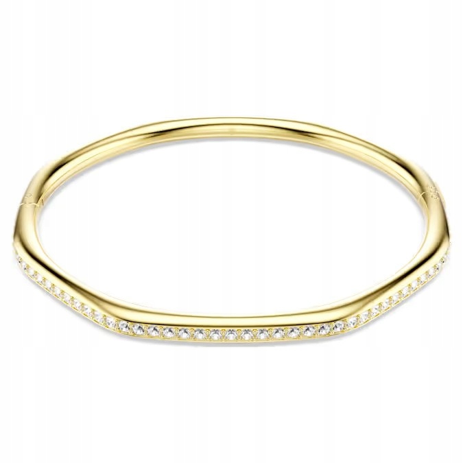 Náramek Swarovski typu bangle Dextera Ocel pozlacený Křišťál S