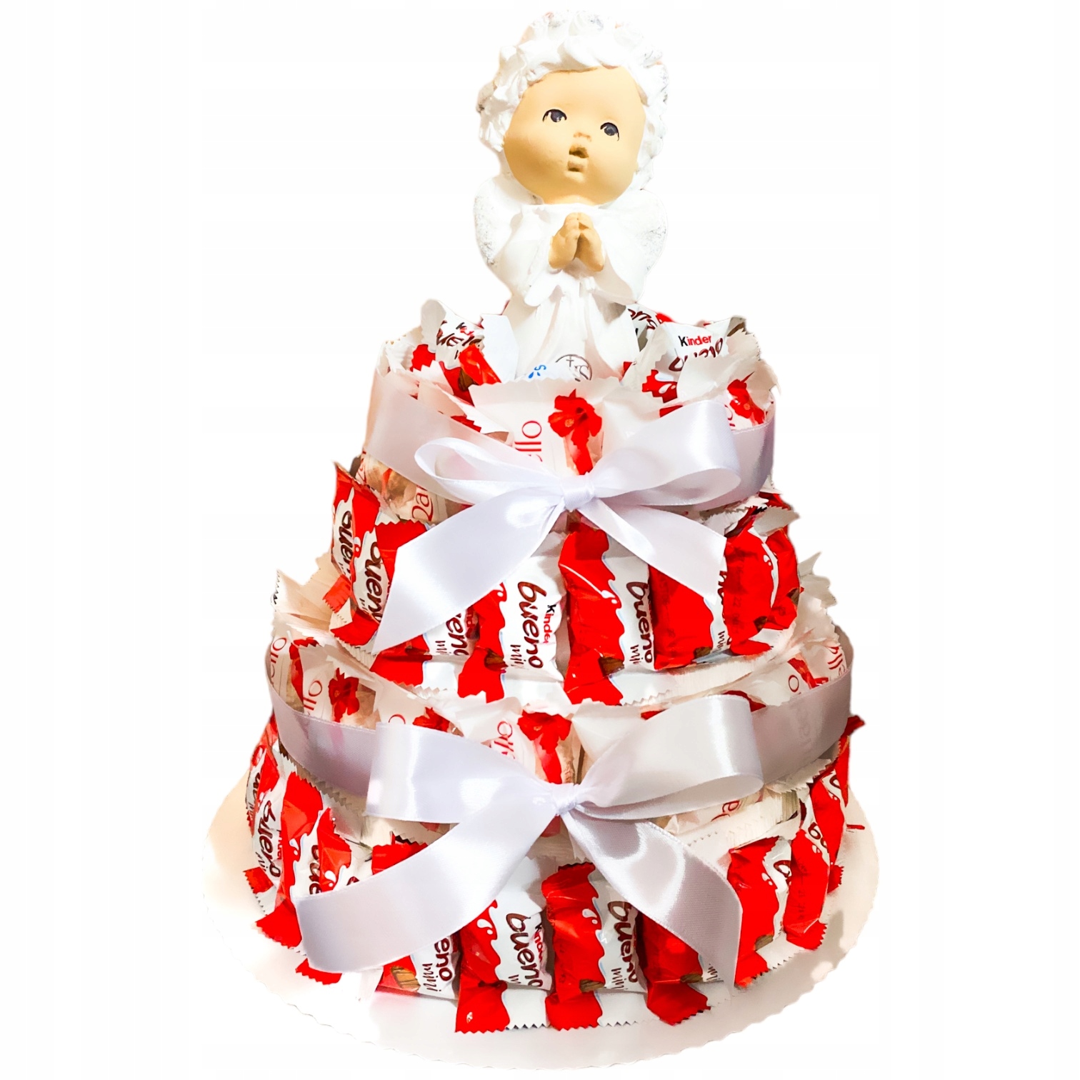 Zestaw prezentowy Tort Raffaello Kinder na Urodziny Ślub Aniołek