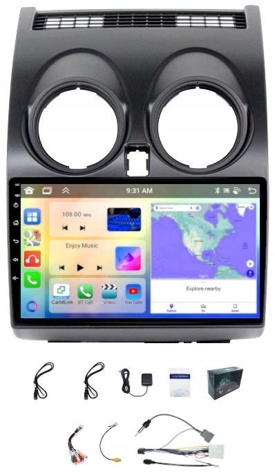 Rádio Navigácia Android Nissan Qashqai J10 2006-2013 Carplay 6GB 128GB