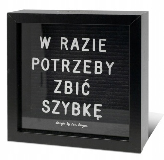 

Skarbonka Szybka W Razie Potrzeby Zbić Szybkę