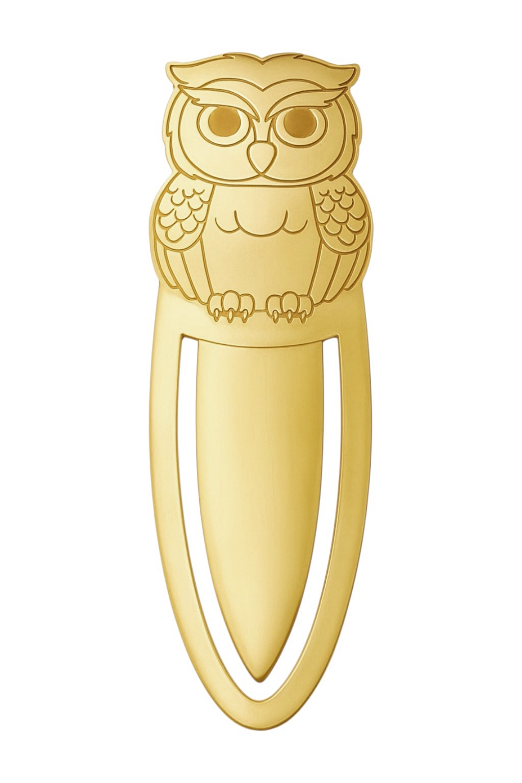 Záložka do knihy stříbro Ag925 pozlacená sova Gravírovaná