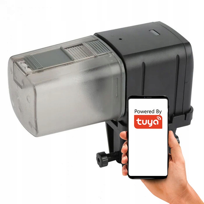 Automatyczny Dozownik Podajnik Pokarmu Karmnik Dla Ryb Wifi Tuya