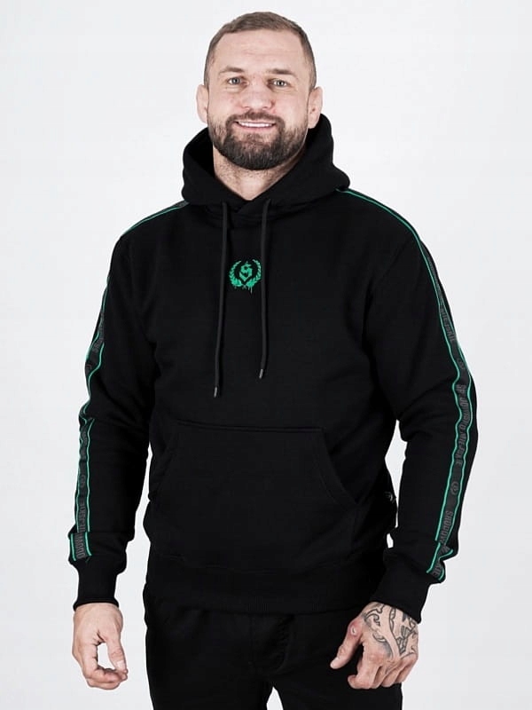 Mikina Środowisko Miejskie " Laur Mint Lampas " Black vel. XL