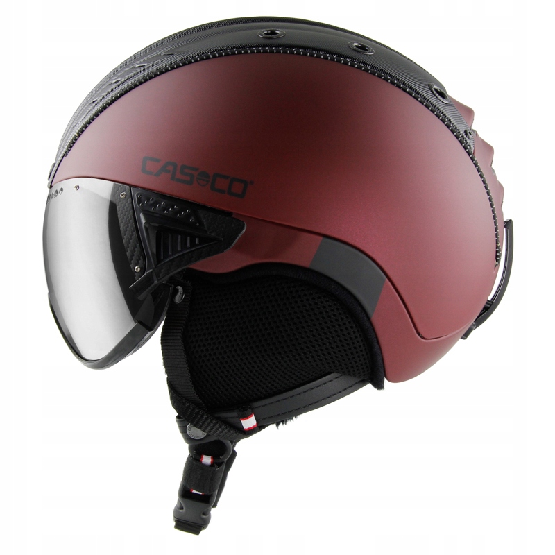 Kask narciarski Casco SP-2 Visor Carbonic red XL