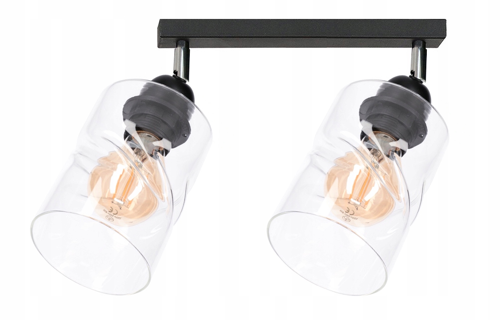 Stropní svítidlo nastavitelná spot stropní svítidlo Loft 2 skleněná lze Led