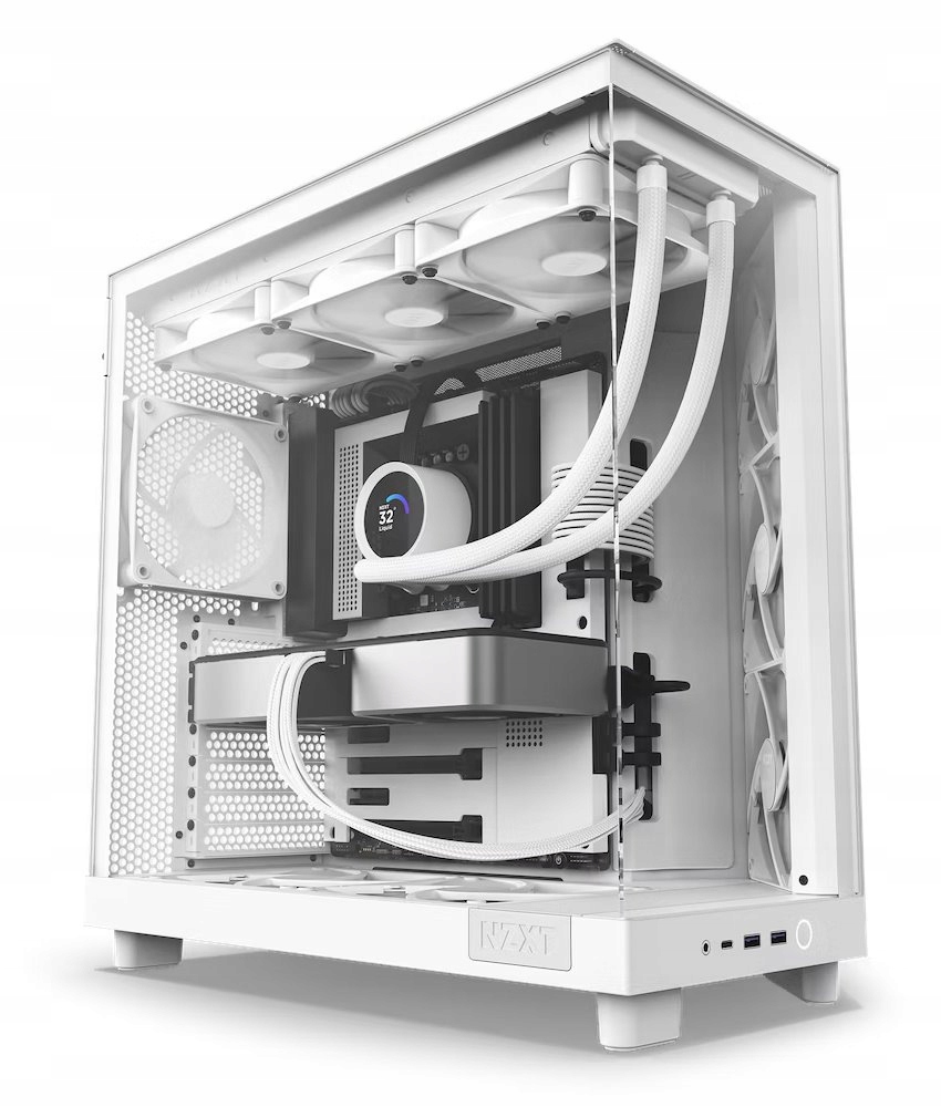 Nzxt skříň H6 Flow dvoukomorová MidT 3x120mm fan 2xUSB 3.2 Usb-c