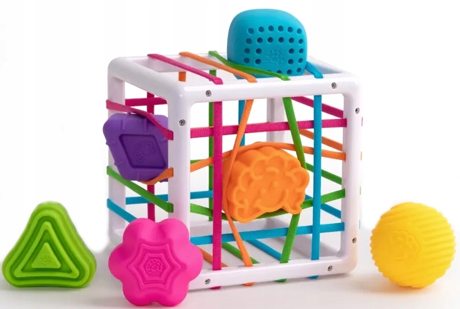 Fat Brain Toys Flexibilná kocka Sorter InéBin