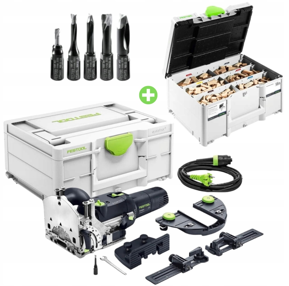 Festool Frezarka Domino Df 500 RQ-Set Lamelownica Sieciowa Łączniki Frezy