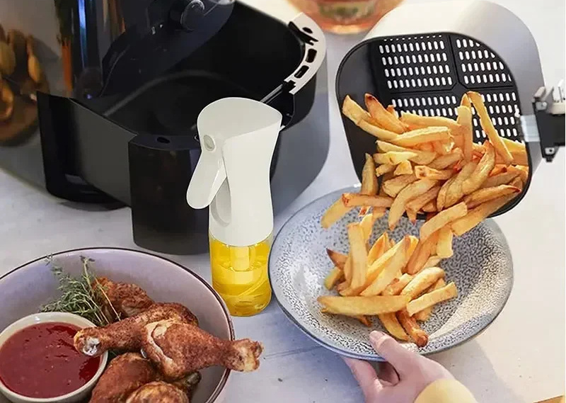 ROZPYLACZ SPRYSKIWACZ DOZOWNIK DO OLEJU OLIWY OCTU BUTELKA SZKLANA SPRAY Kolor biały czarny