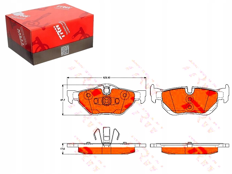 Brzdové Destičky Bmw Zadní E87 90 91 E84 Trw