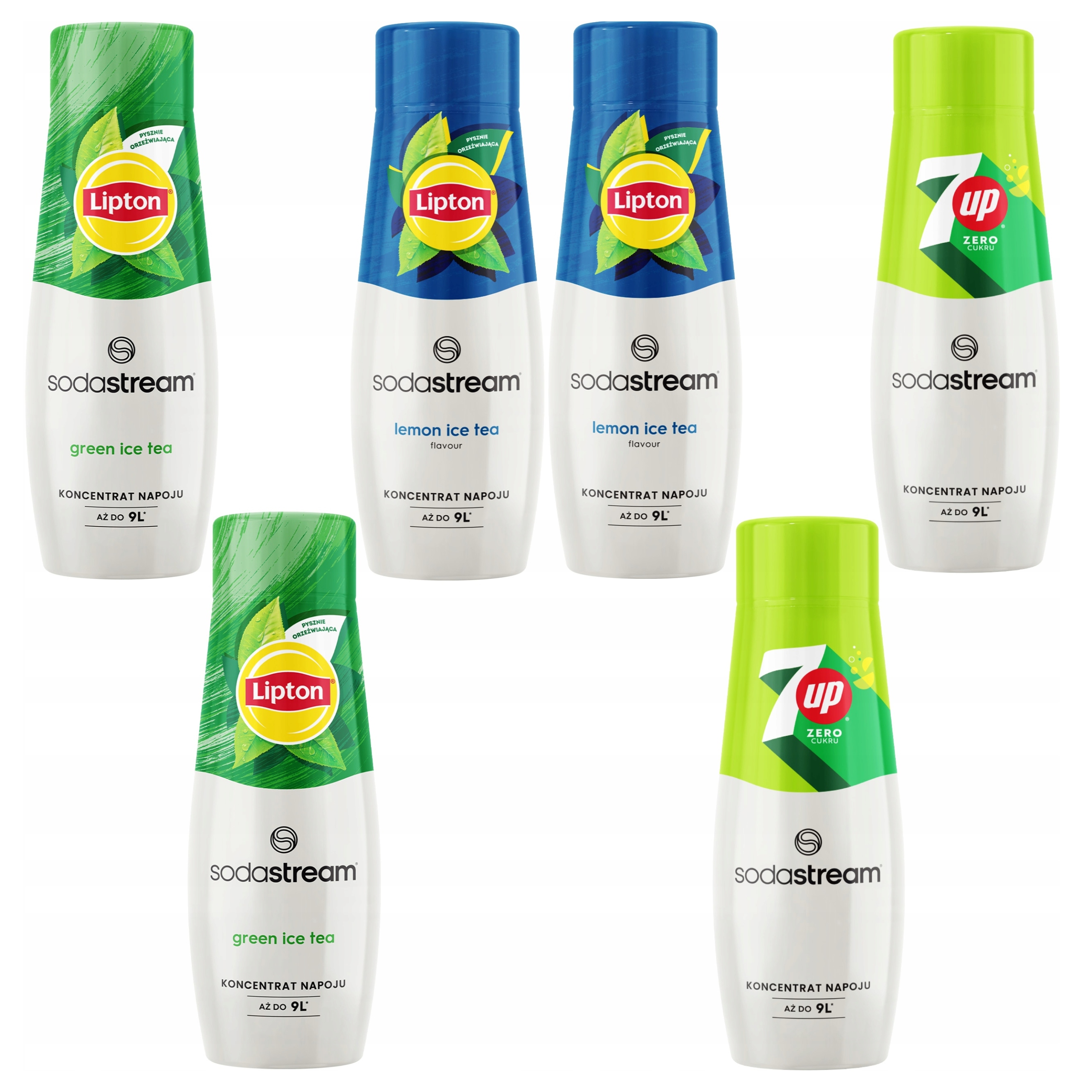 Levně Sirupy do perlivé vody SodaStream mají 3 různé příchutě.