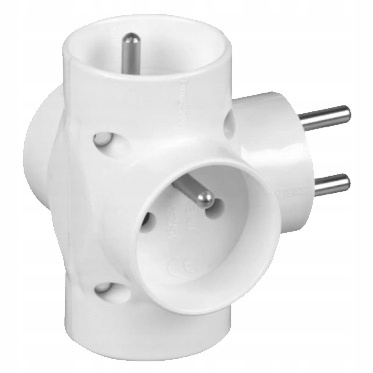 

Orno Rozgałęźnik 4x gn okrągłe z uziemieniem R-48