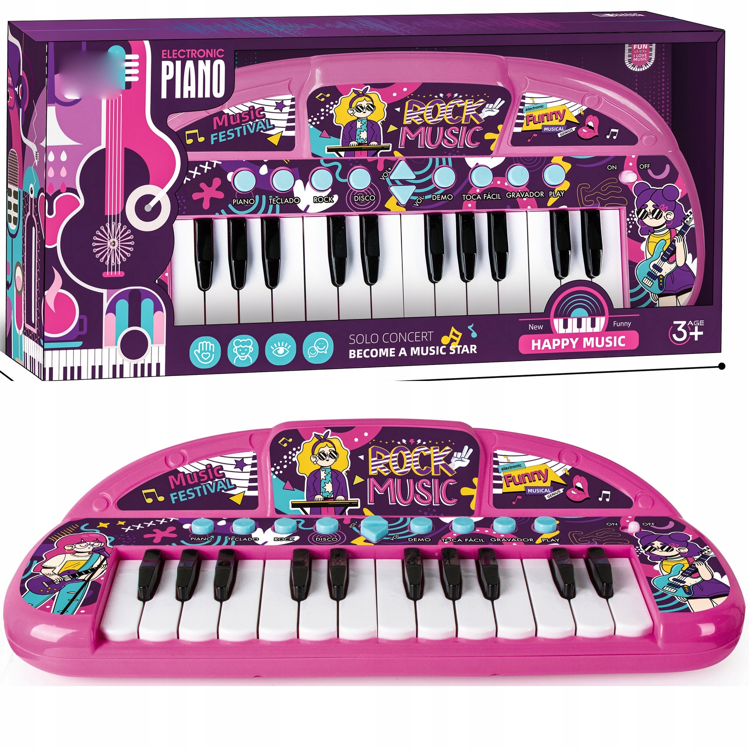 

Keyboard Organy Pianinko Dzieci małego artysty