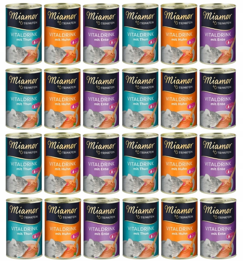 Miamor Vitaldrink mix chutí pro kočky 24x135 ml